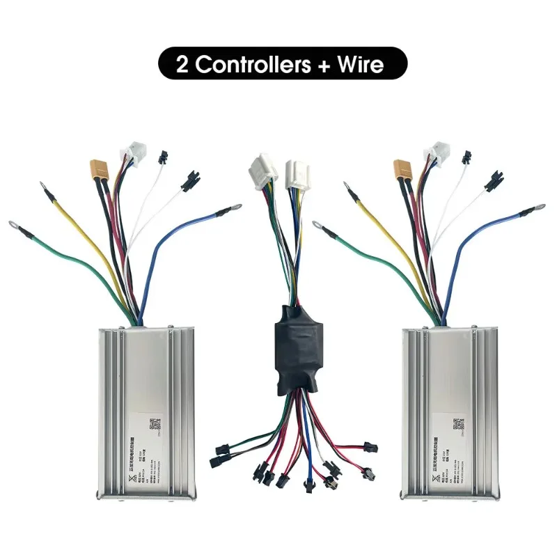 Upgraded 60V 45A E-Scooter Controller for Dual Motor 3200w 5600w 6000w Electric Scooter LH-100 Display Accelerator