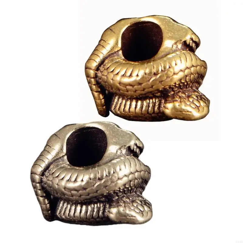 

Metal Snake Head Pendant for Keychain and Backpack Decoration Unique Snake Charm Paracord Accessories
