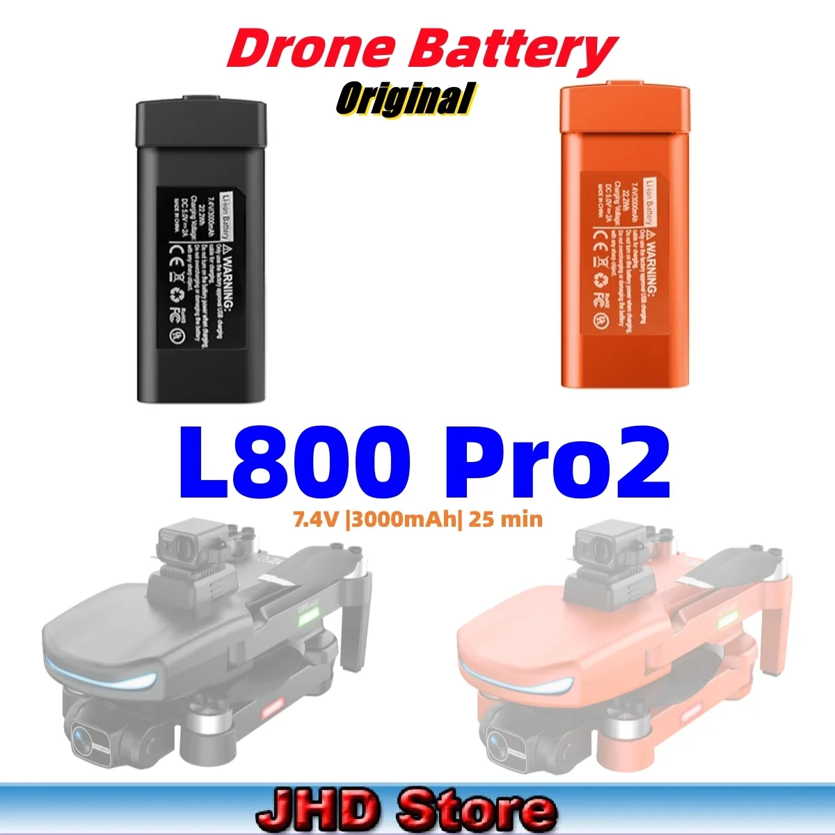 JHD Original L800 Pro2 Drone Battery 7.4V 3000mAh For L800 Pro2 4K Professional Camera Drone L800 RC Drone Accessories Suppliers