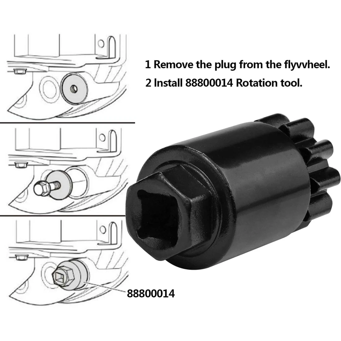 

Truck Flywheel Turning Tool, Flywheel Barring Tool Alternative To 88800014 88840317 For Volvo & Mack D11 D13 D16 MP7 MP8-T48C