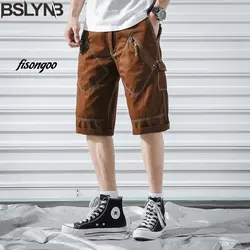 Pantalones cortos de algodón de camuflaje para hombre, Bermudas masculinas de alta calidad, a la moda, de marca, cómodos