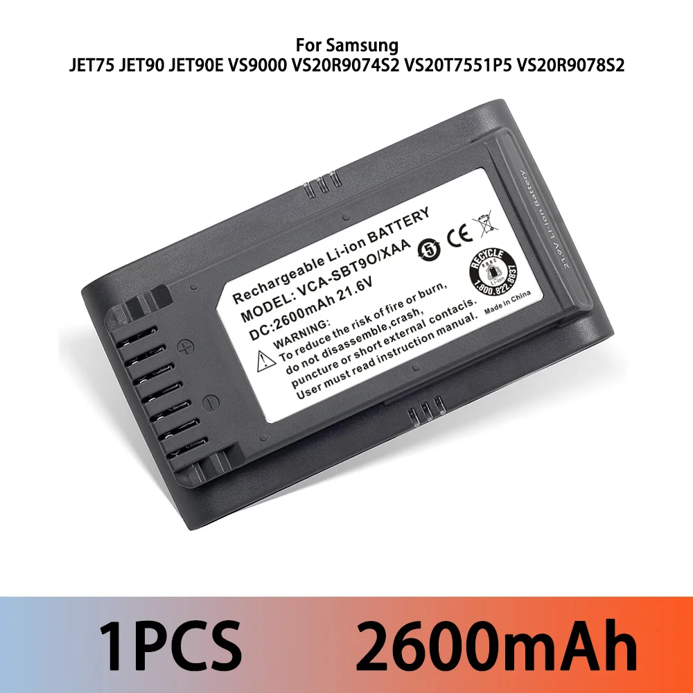 JET-90 5000 mAh Batterij Accessoires Nieuw voor Samsung Jet 90 VCA-SBT90 Stofzuiger Accessoires Hoge Capaciteit Kwaliteit Li-ion