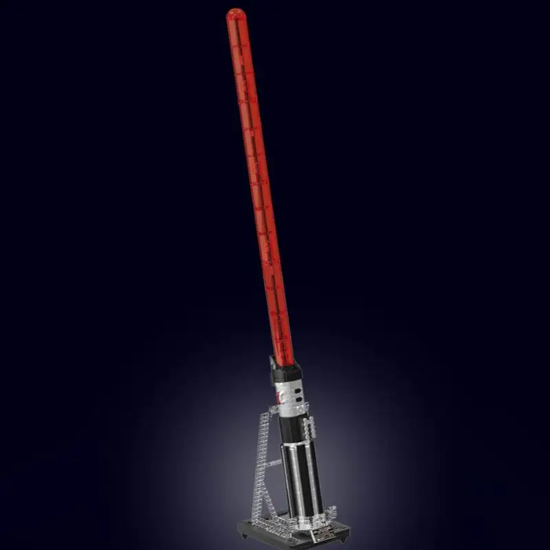 قالب KING 10237 Red Lightsaber 1627 قطعة نموذج مكعبات البناء لهواة جمع الأطفال هدية الكريسماس