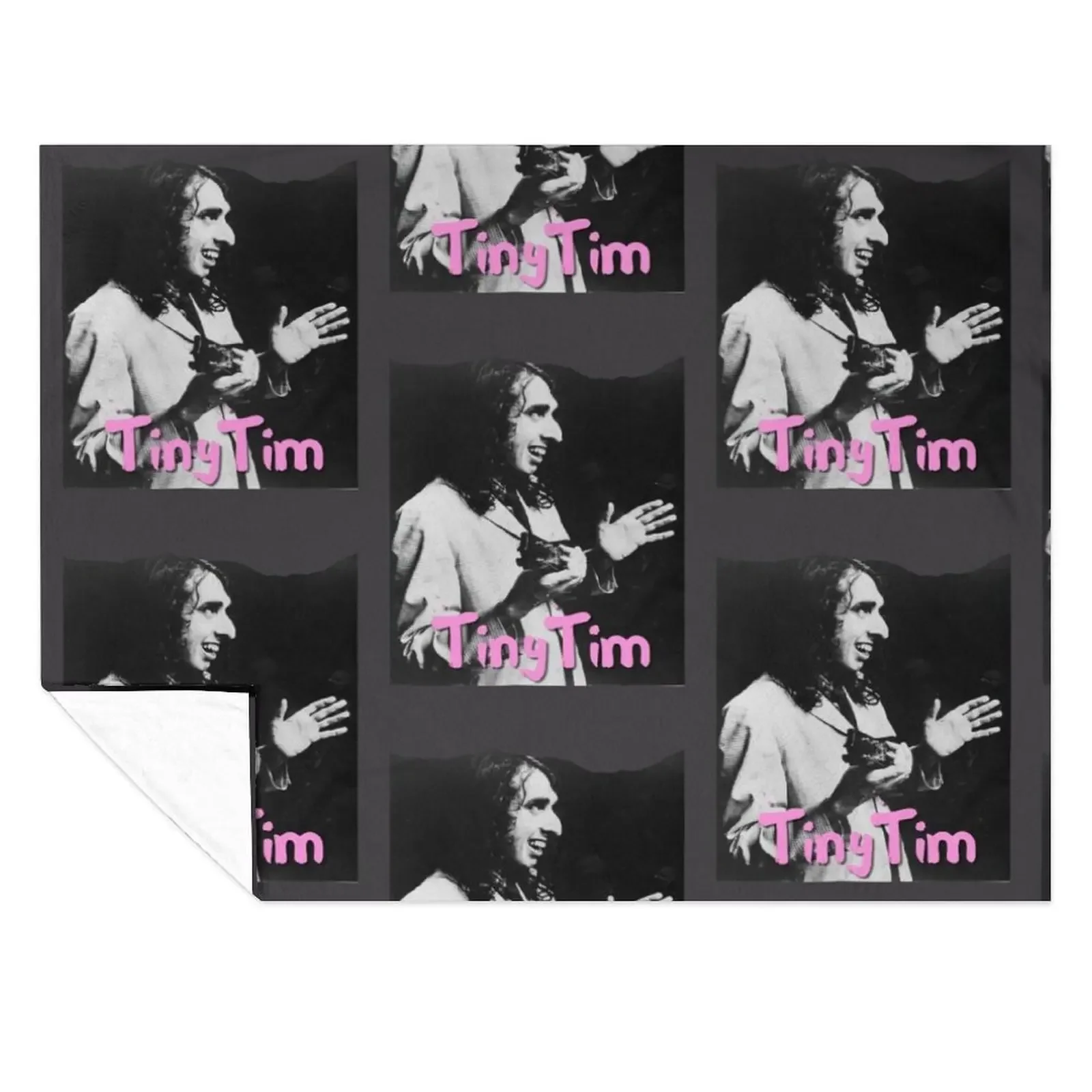 

Tiny Tim Laughing - Herbert Khaury - Ukulele Throw Blanket Moving Thermals For Travel Polar Sleeping Bag Blankets