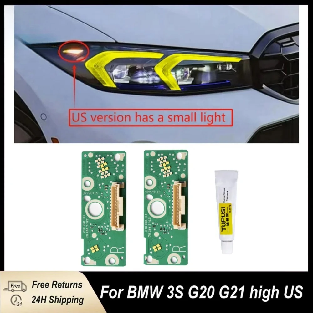 

Yellow DRL Chip for BMW 3 Series G20 G21 G28 2023 and Up Low High Spec LED Headlight Daytime Running Light Retrofit Module US EU