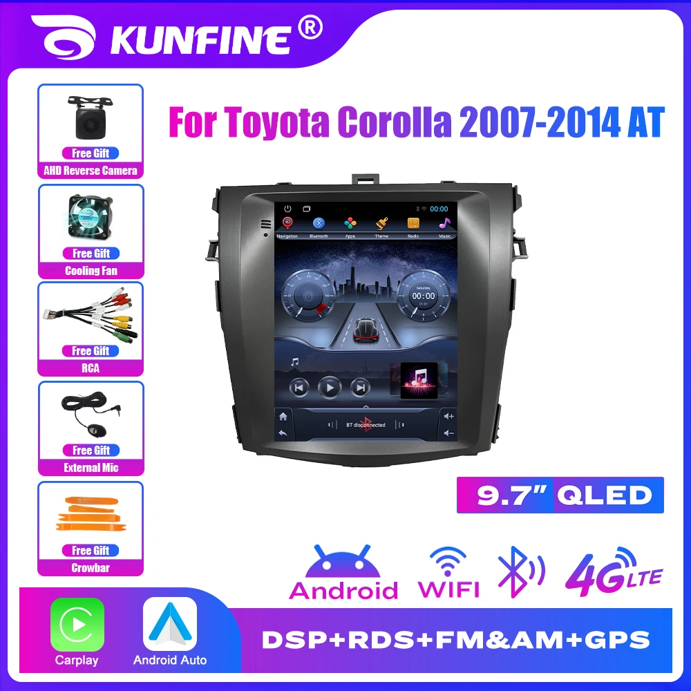 

9.7“ For Toyota Corolla 2007-2014 AT Android Car Radio Stereo Car Multimedia Video Player DVD GPS Navigation Tesla Style