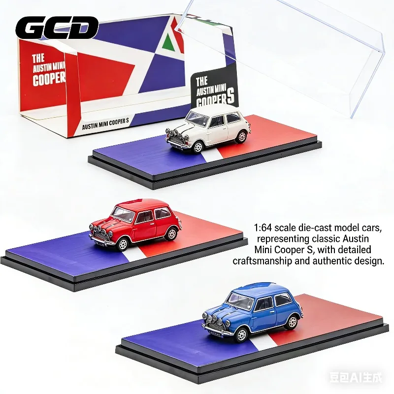 

GCD 1:64 Morris Mini Car Classic Body Cast Alloy Car Model, Boys' Holiday Gift Toy Collection Decoration Item.