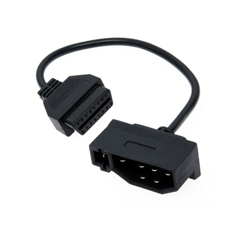 Fotografia 6: # Peças e acessórios automotivos 66L, conversor de cabo de 7 pinos para OBD2 16 pinos para adaptador de conector Ford de 7 pinos, preto