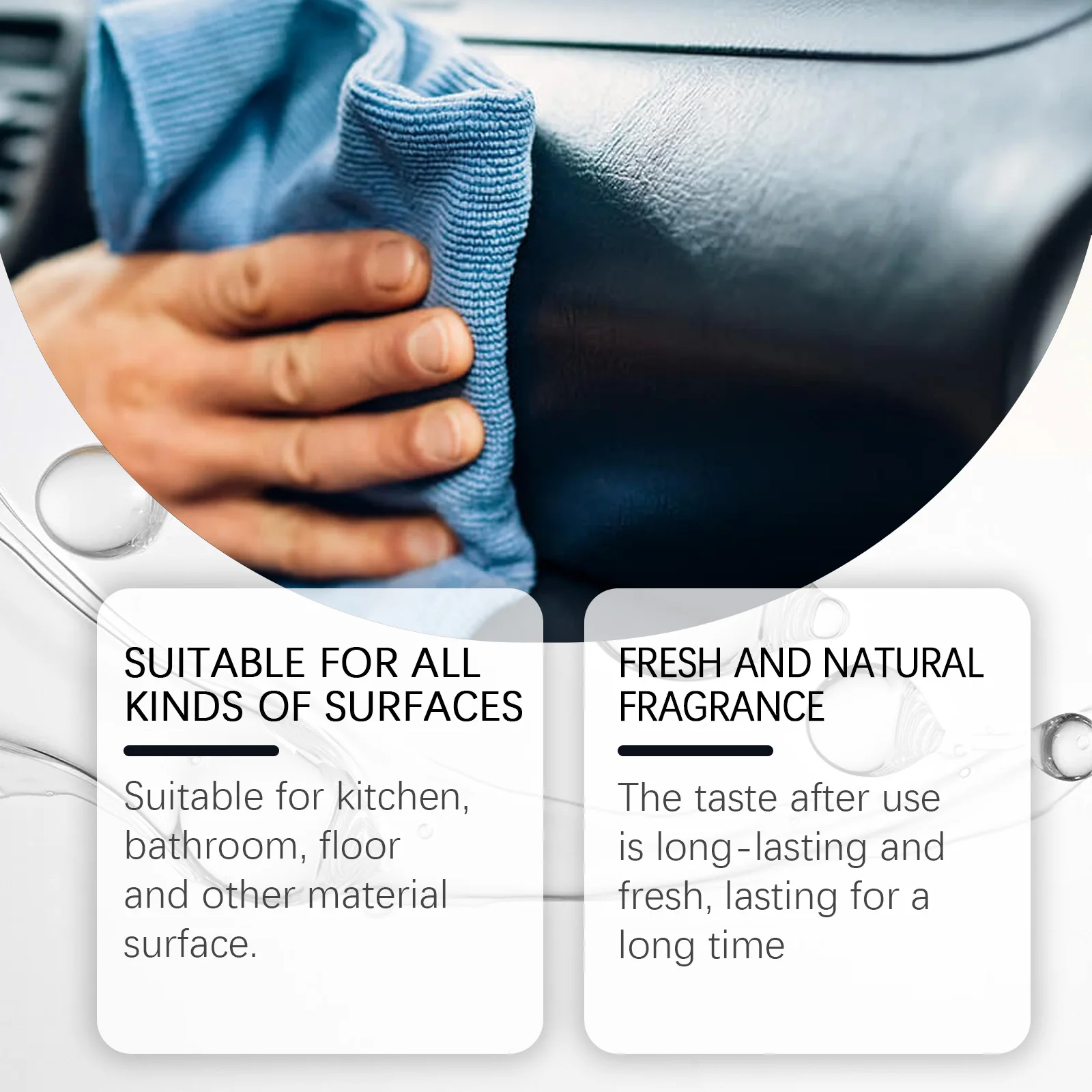 100ml Car Interior Leather Clean Multifunctional Product Foam Cleaner Interior Strong Decontamination Ceiling Seat Clean Leather