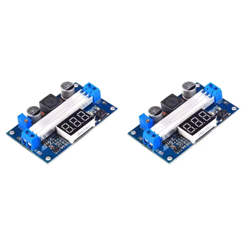 FULL-2X DC-DC High Power Adjustable Boost Module 3.0-35V To 3.5-35V 100W With Digital Display Voltmeter