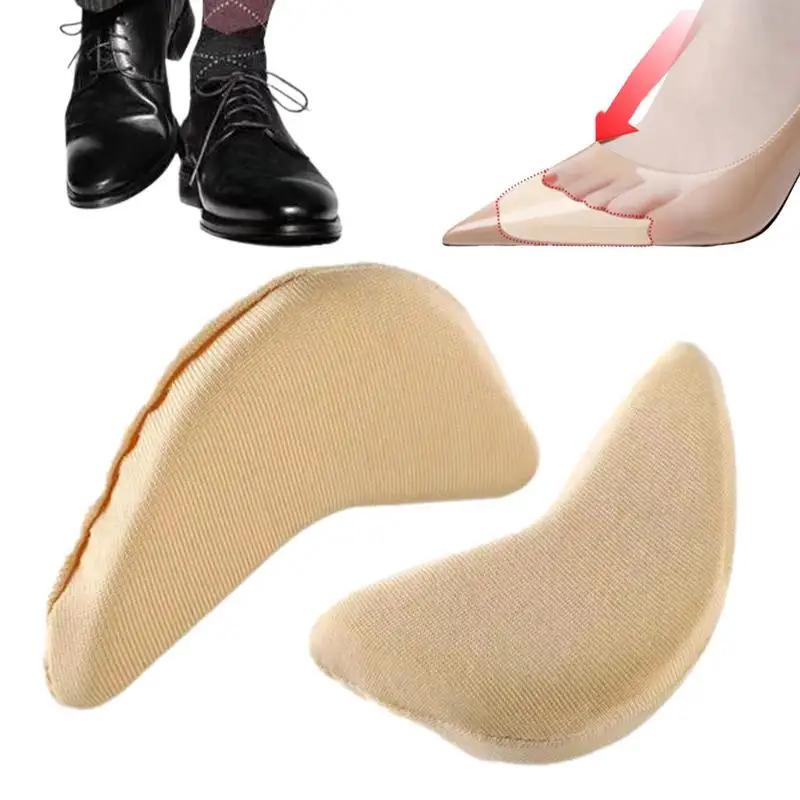 Shoe Toe Filler Inserts Men 2pcs Reusable Oversized Shoe Toe Insert Cushion Universal Shoe Fitters For High Heels Boots Flats