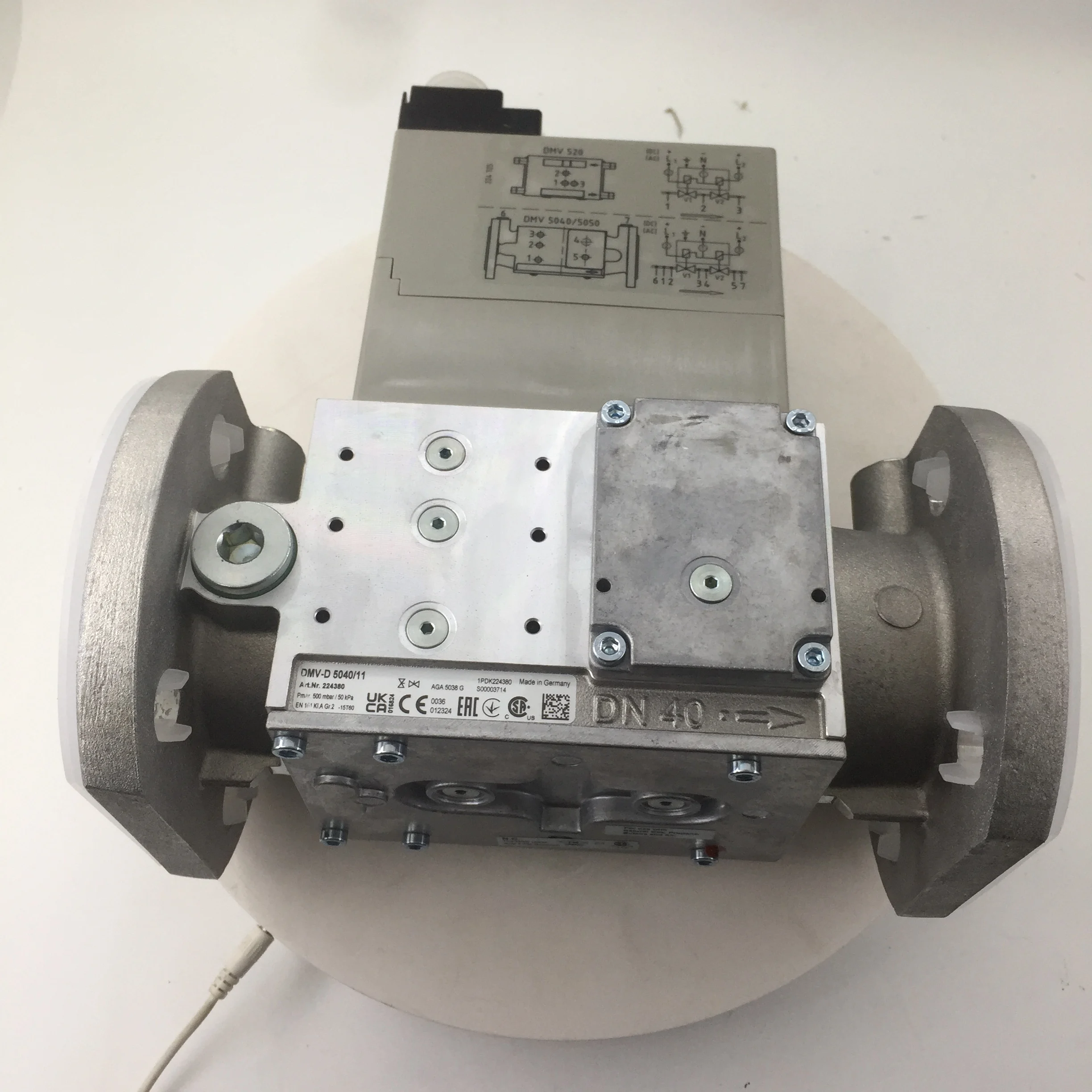 Gas Combination Solenoid Valve DMV-D5040/11 DMV-D5080/11 DMV-D507/11 Quick Opening DUNGS Metal Germany 1 Year Warranty