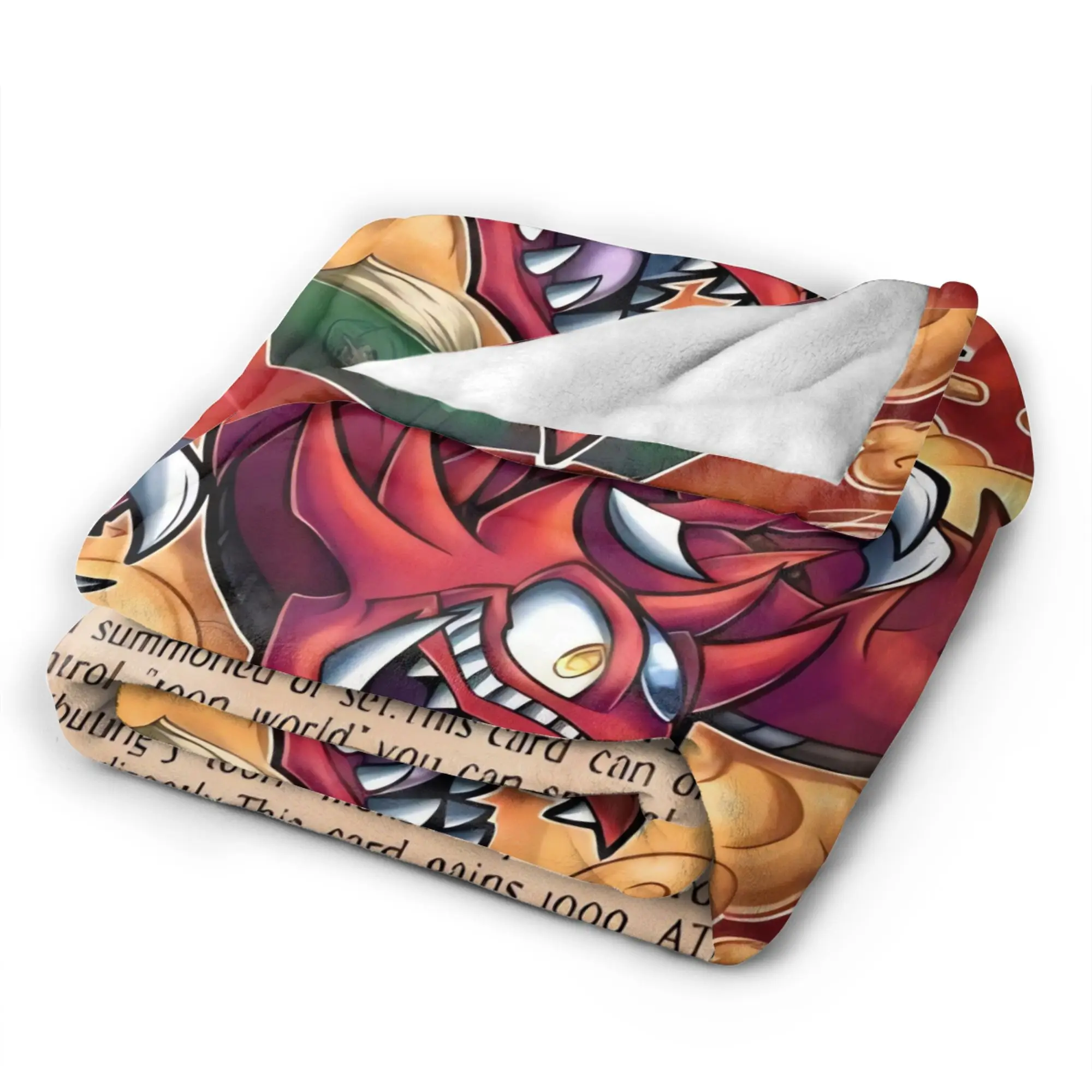 Yu Gi Oh Card  Warm Blanket  Girls Boys Plush Throw Blanket Aesthetic Outdoor Flannel Bedspread Sofa Bed Cover