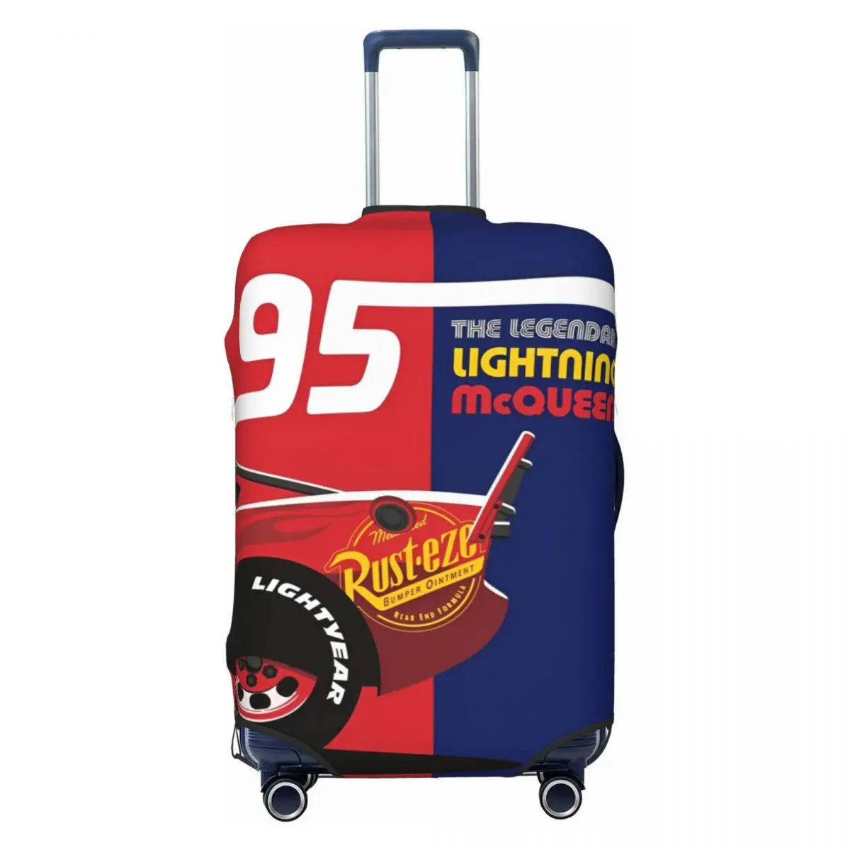 Lightning Mcqueen Car 95 Fundas de equipaje para maletas Protector de cubierta de maleta de viaje apto para equipaje de 18-32 pulgadas