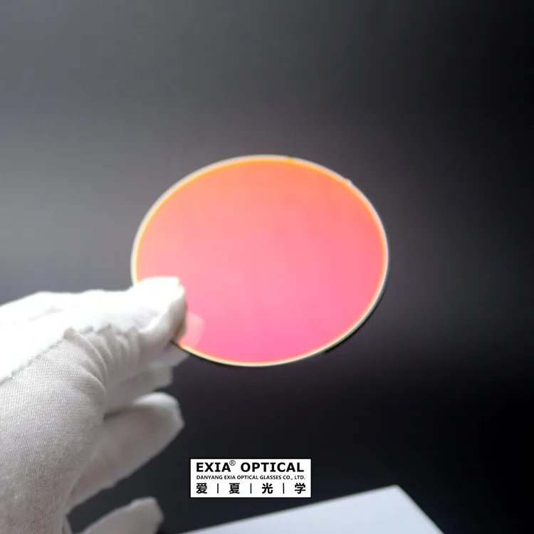 EXIA X5 Photochromic Brown Gradient Violet Flash Mirror Pink SHMC UV400 Base Curve 0 Flat Sunglasses Lens