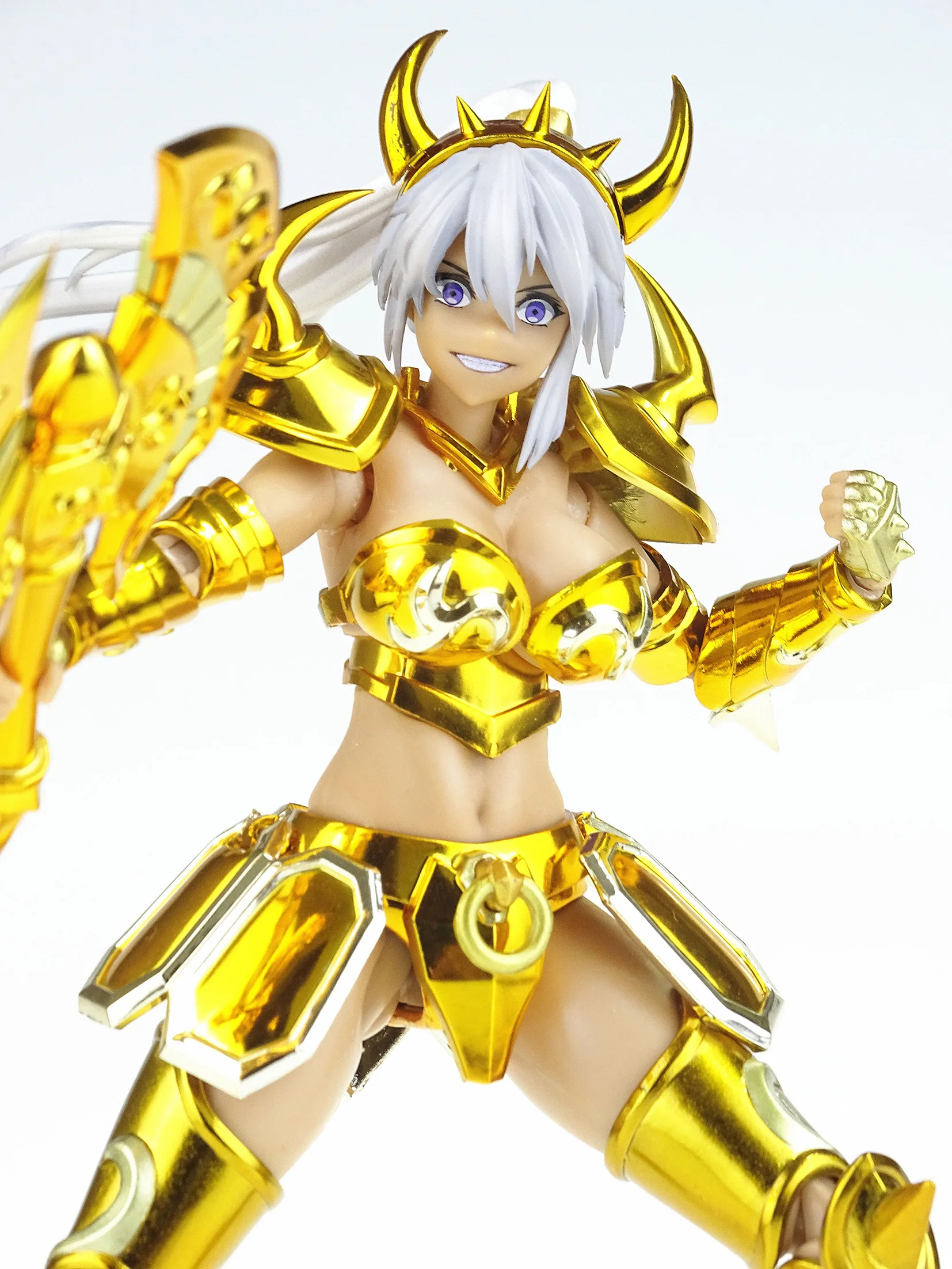 Nuevos grandes juguetes/Gt Saint Seiya Myth Cloth Ex Taurus santo contrato femenino Caballeros del zodiaco figura de acción modelo juguete niño regalo Stock