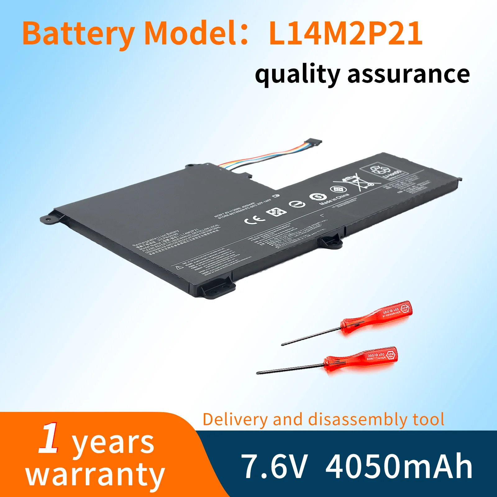 L14M2P21 Laptop Battery Replacement for Lenovo IdeaPad 330S-14AST 330S-14IKB 330S-15ARR 330S-15AST 330S-15IKB Series L14L2P21