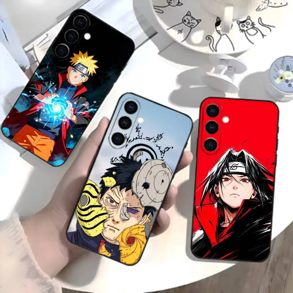 

G-Narutos Cover I-Uchiha Phone Case For Samsung Galaxy A73,A21s,A22,A31,A52,A53,A71,A41Soft Black Shell