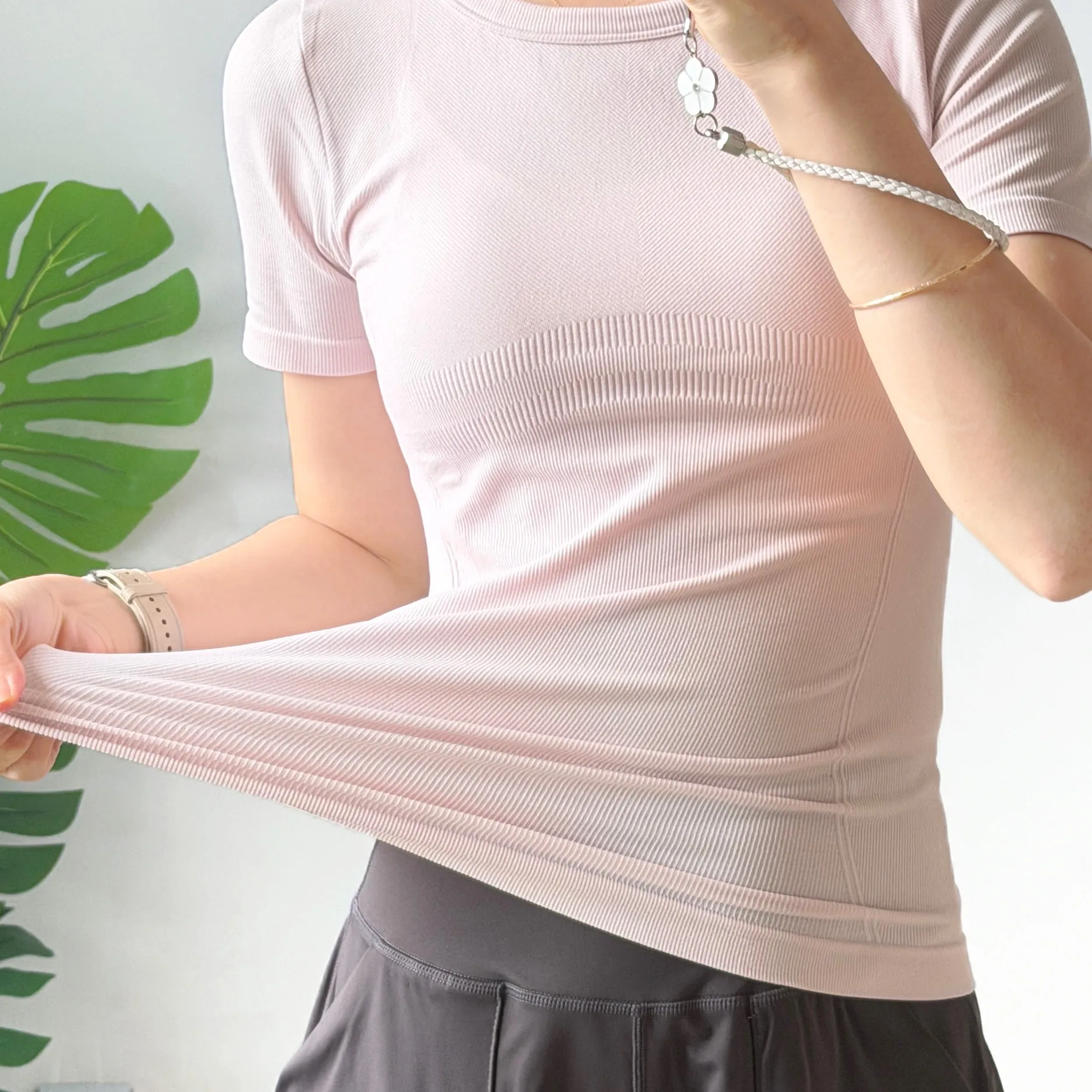 T-shirt de sport pour femme, séchage rapide, pour yoga, fitness, course à pied, entraînement, vêtements de sport et de gym