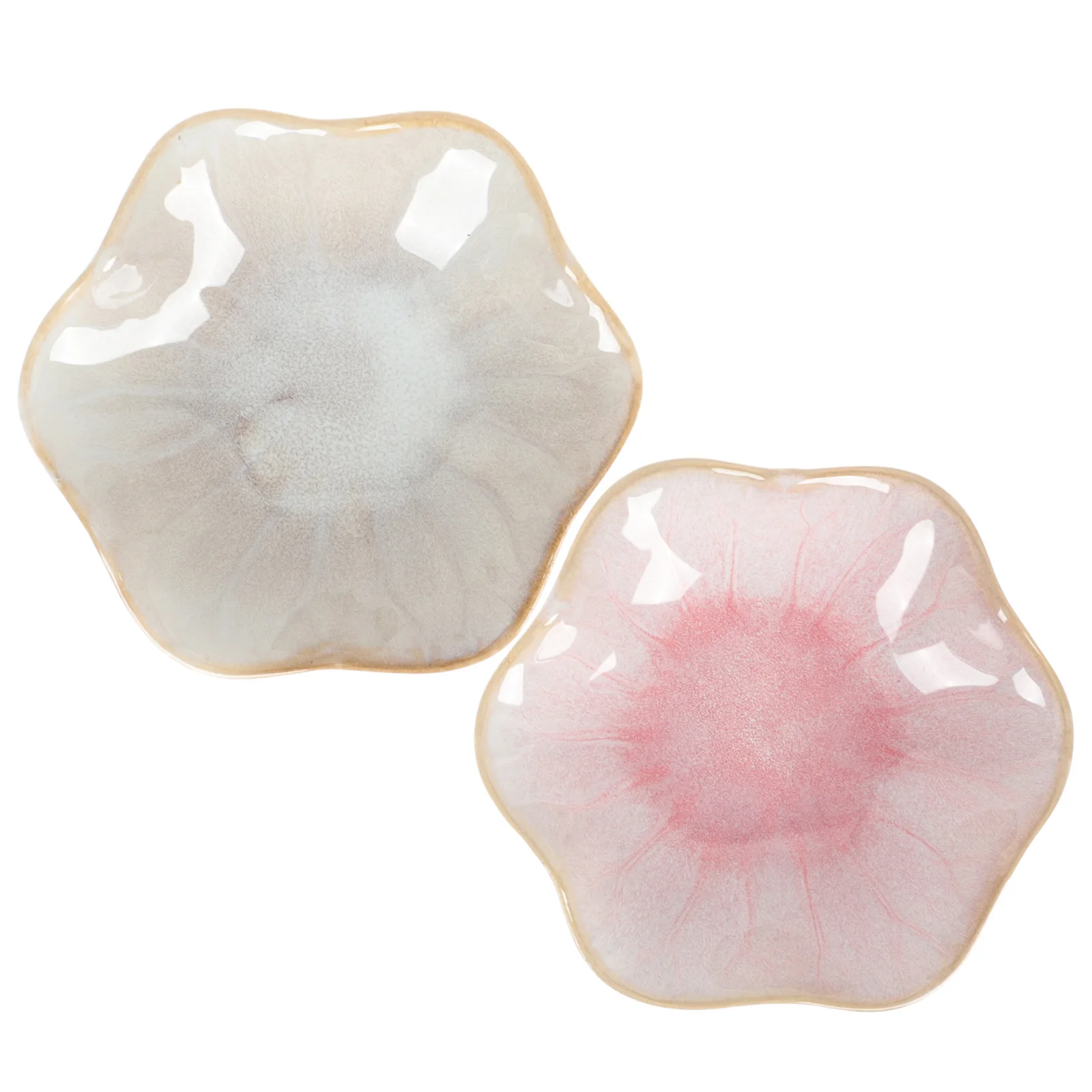 

2Pcs Ceramic Jewelry Tray Exquisite Design Jewelry Organizer for Rings Necklaces Trinket Storage Plate Trinket Dish