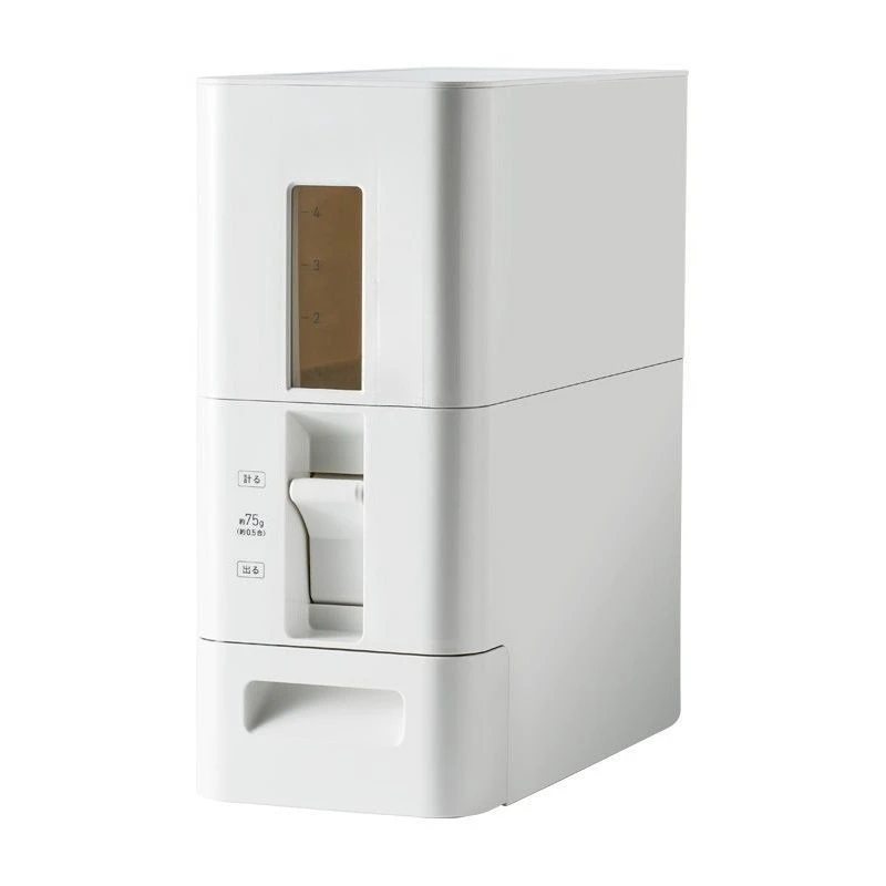 

Metering rice bucket Household insect-proof moisture-proof seal 12kg automatic rice metering anti-moth rice tank