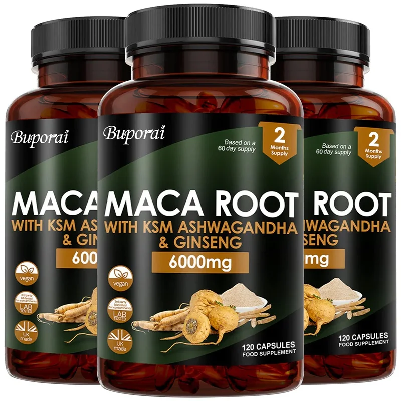 Maca Root Supplement - for Energy, Strength and Endurance Support During Exercise | Muscle Mass, Non-GMO
