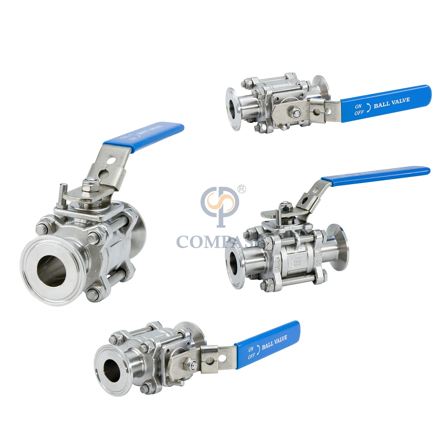 

Selling 12.7mm 1/2inch TC25.2 Stainless Steel SS304 Sanitary Tri Clamp Three-Pieces Direct Way PTFE Full Port 3-PIECE Ball Valve