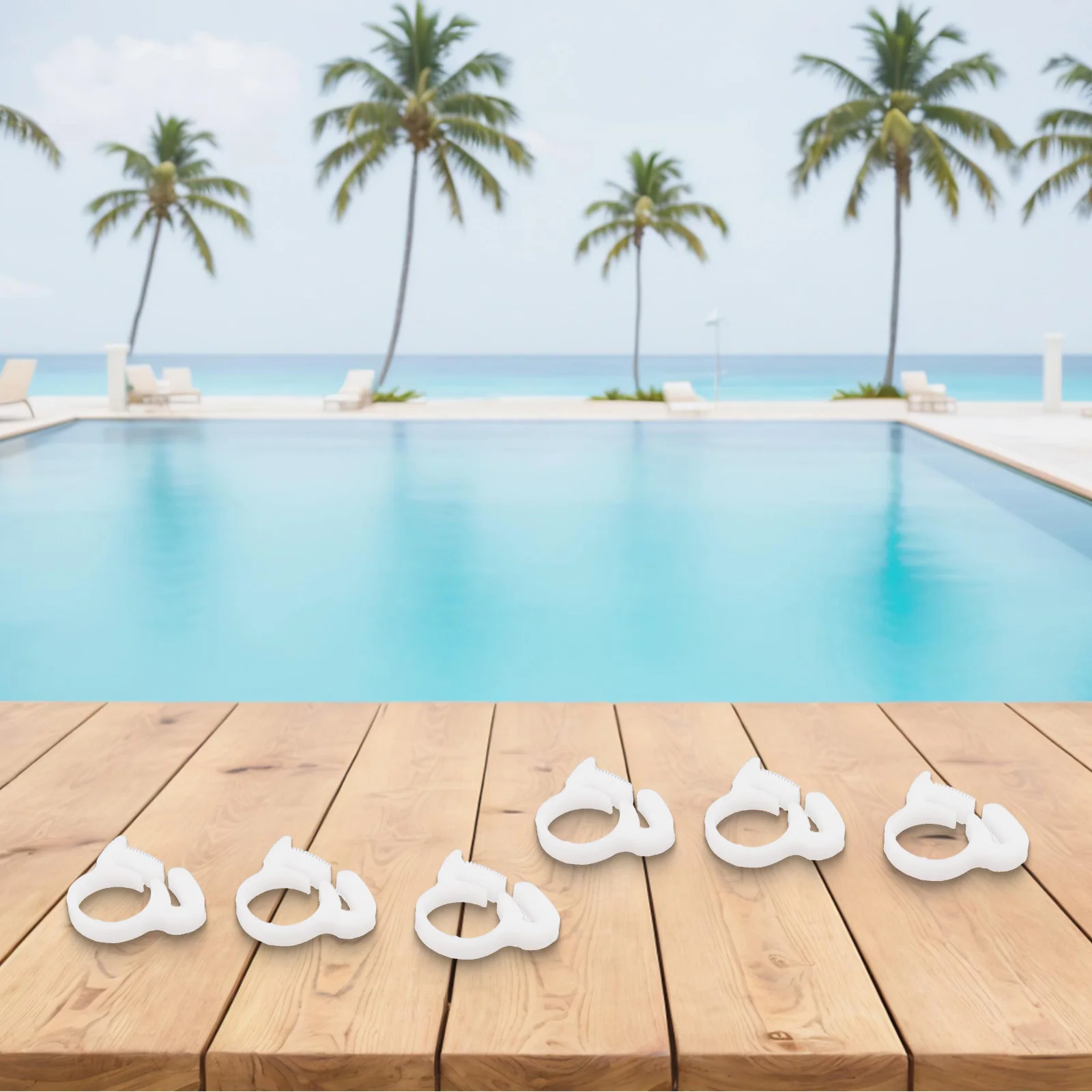 6pcs Sweep Hose Clamp B15 B15 for Polaris and For Zodiac Pool Cleaner Sweep Hose Attachment for Models 280 For 360 380 480 3900