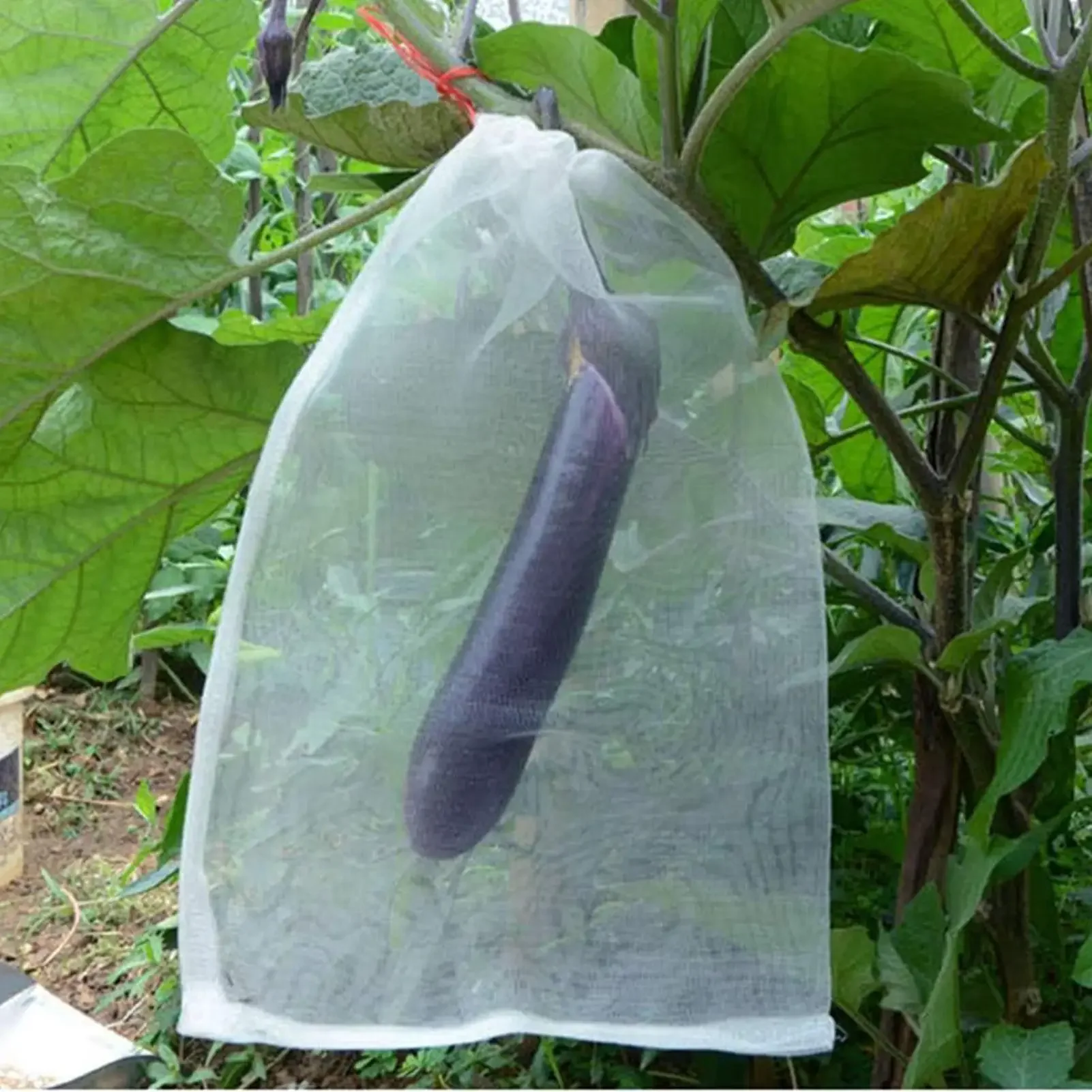 Fruit Cover Bags Breathable Reusable Protectors Netting Barrier 100 Pieces Fruit Trees Netting Bags For Grapes Tomato Strawberry