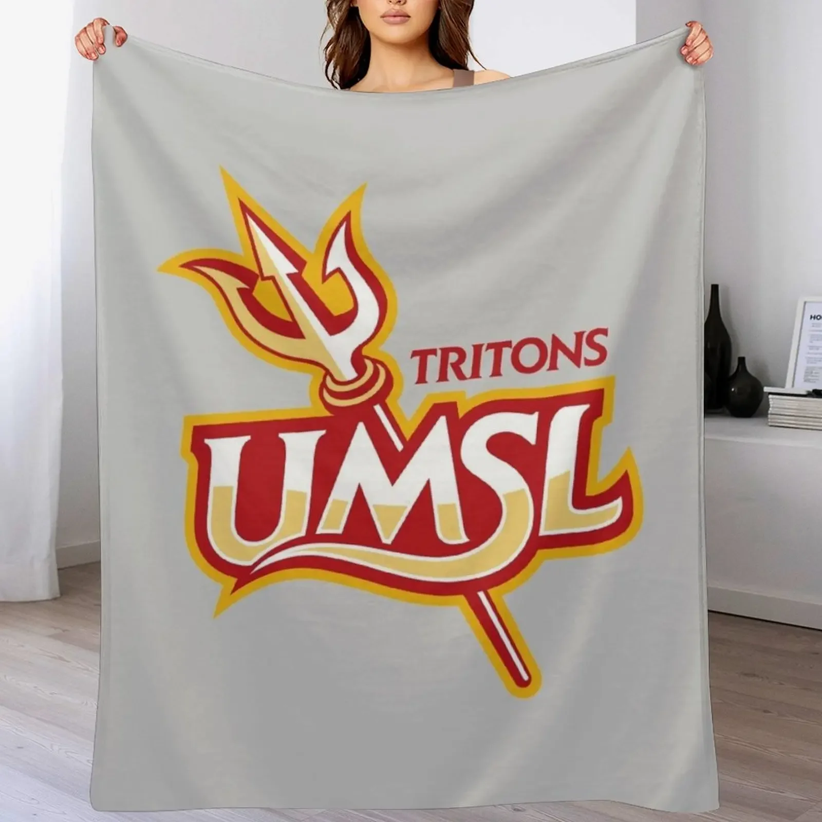 

UMSL of Tritons Throw Blanket bed plaid Travel cosplay anime Tourist Blankets
