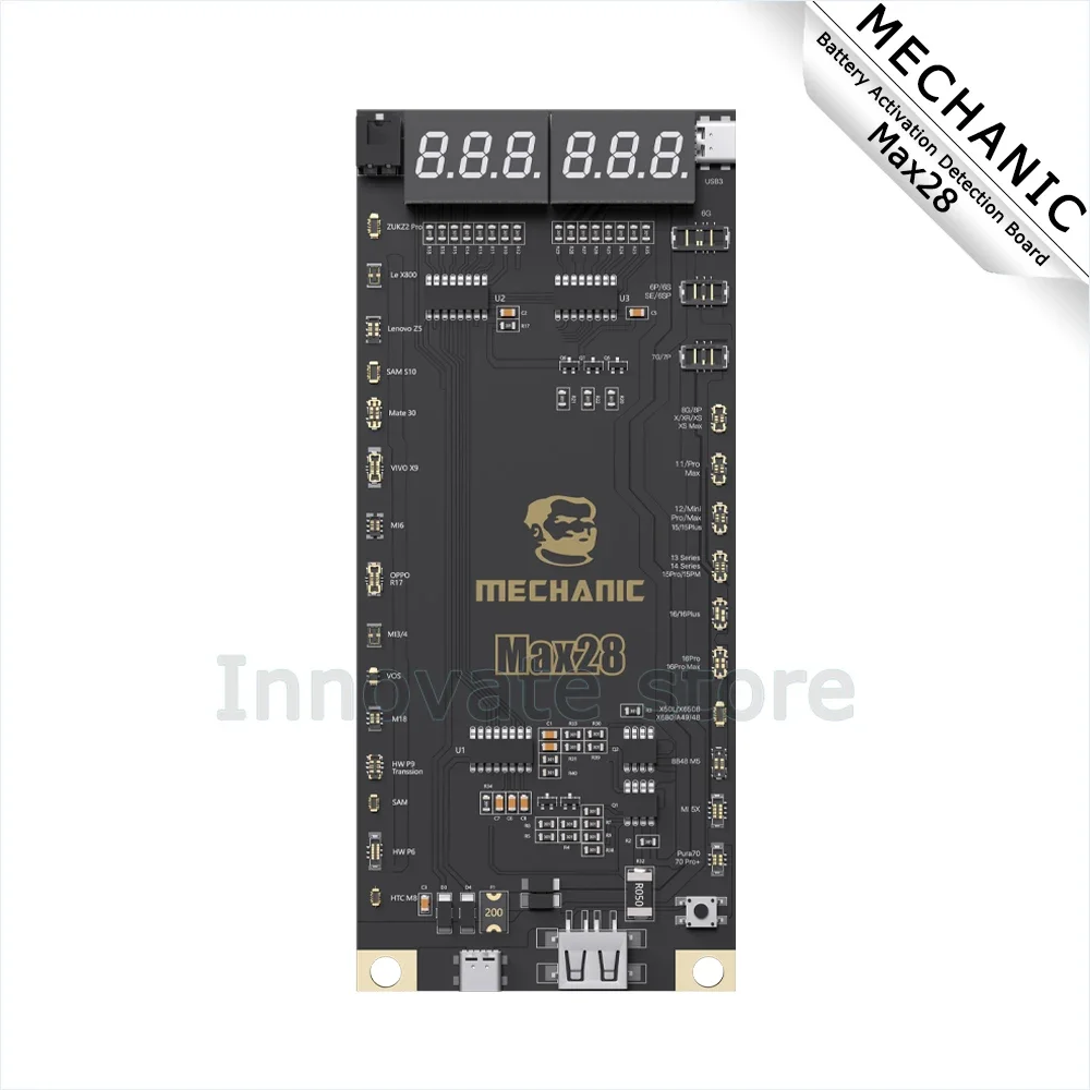 MECHANIC Max28 Battery Activation Detection Board for IPhone 6G-16 Pro Max Android Battery Fast Charge One-click Activation Tool