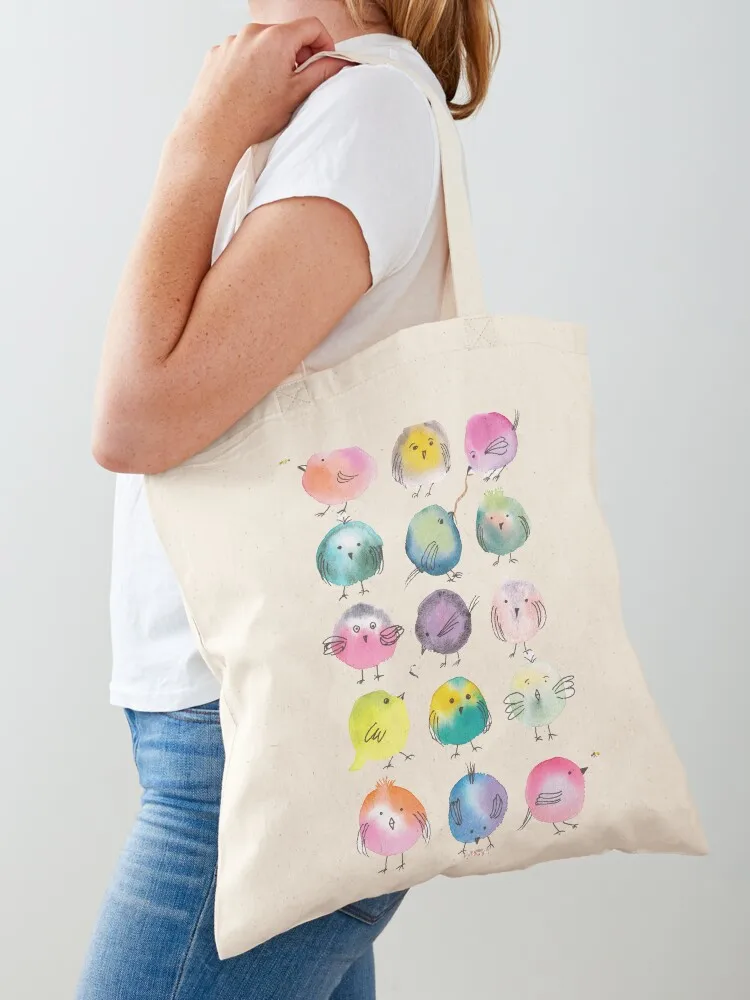 Funky Birdies Tote Bag shoping bag shopper bag women canvas shopper bags