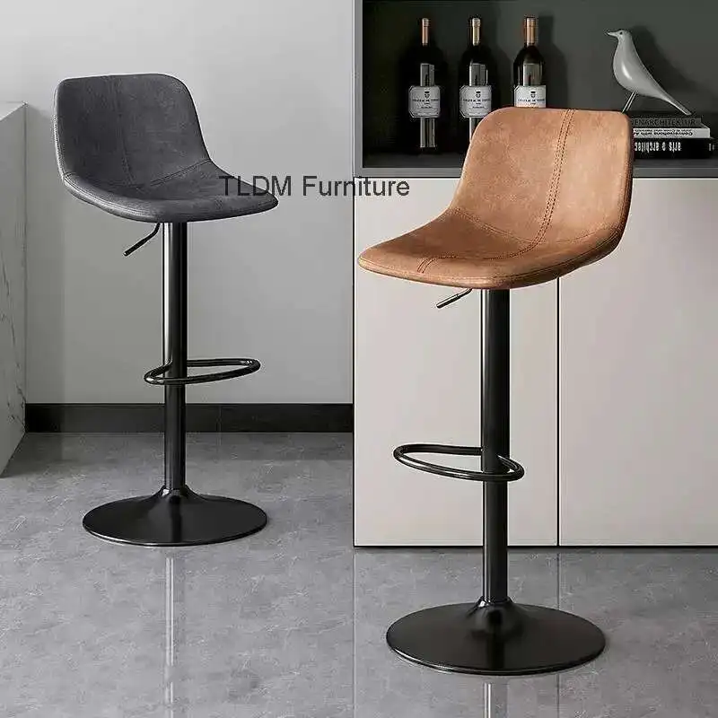 

Luxury Counter Stool Light Luxury High Stool Lift Rotating Bar Stool Checkout Page Home Bar Commercial Chair Exquisite Bar Chair