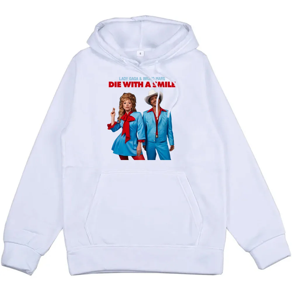 

Bruno Mars Die with A Smile Hoodies Lady-Gaga Graphic Printing Sweatshirt Ropa Hombre Sudaderas Winter Long Sleeve Streetwear