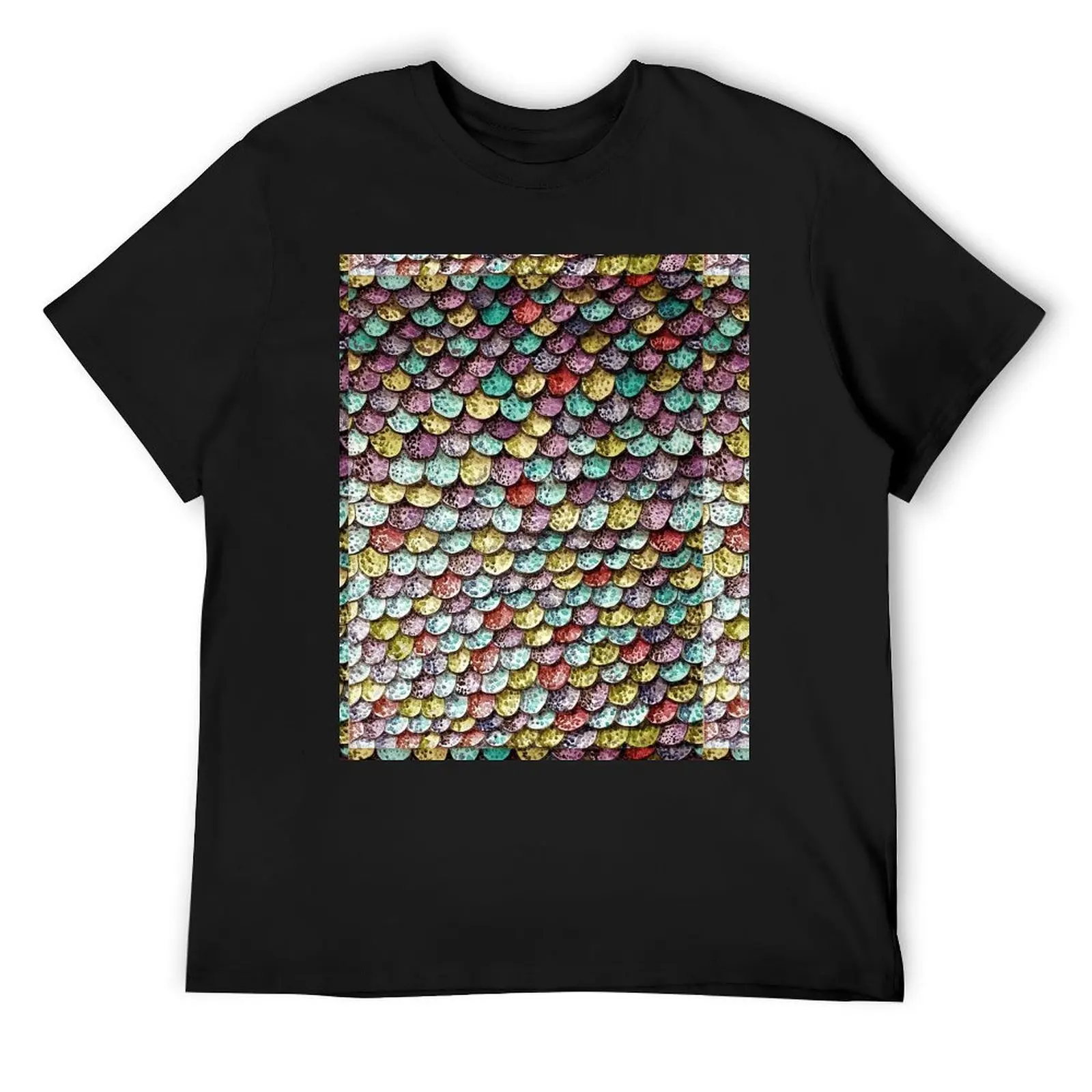 Sparkley Mermaid Scales T-Shirt custom t shirt cotton graphic tees t shirts for men graphic