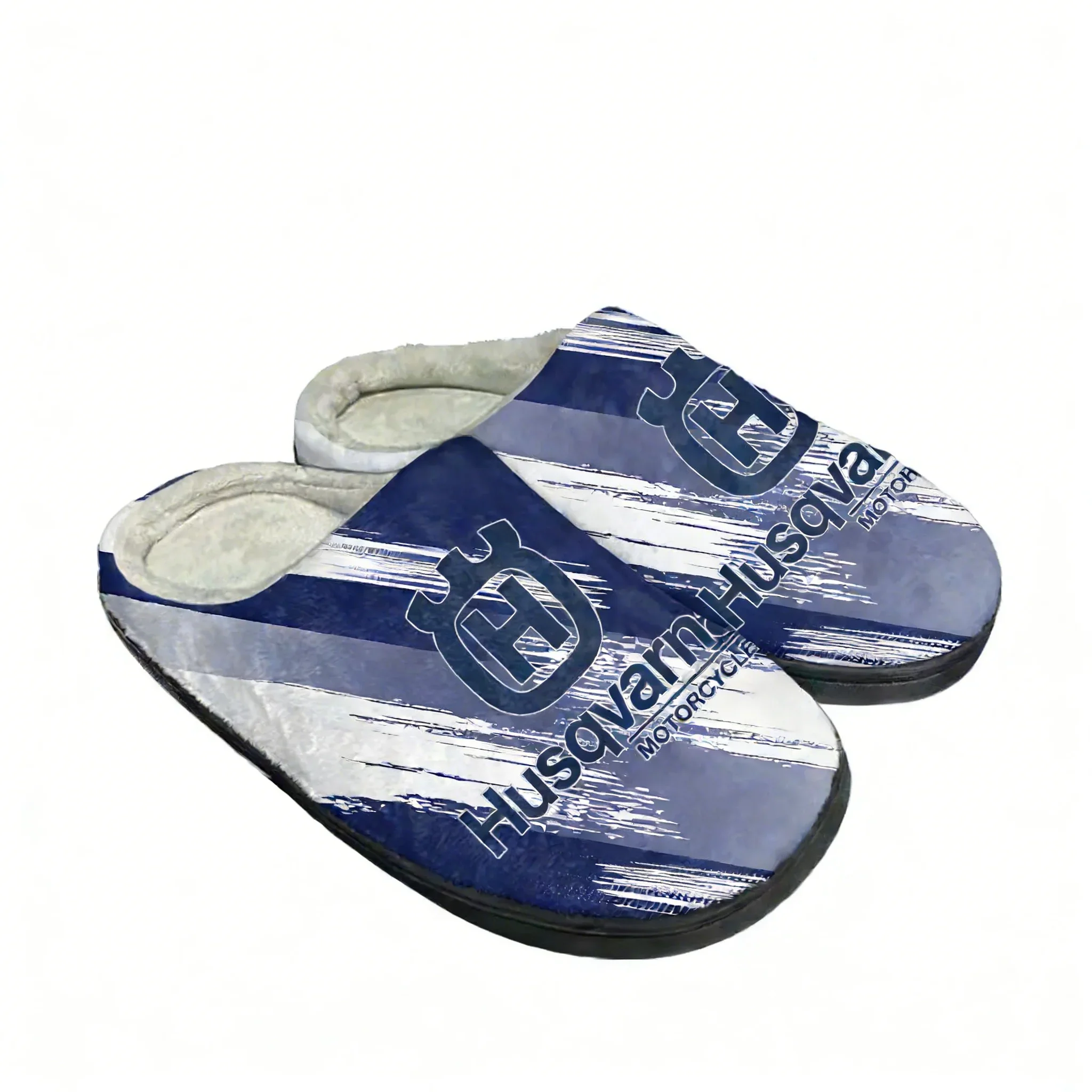 Pantuflas de algodón para el hogar Husqvarna Group, para hombre, mujer y adolescente, pantuflas de felpa para dormitorio, zapatos para mantener el calor, pantuflas personalizadas con diseño personalizado