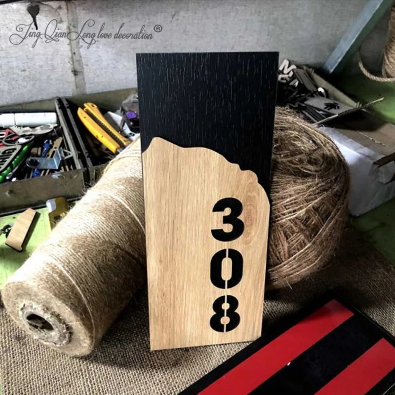Custom House Numbers ,Door Sign Plaque, Numbers Address Signage, Door Number Wooden Sign. Hotel Signage
