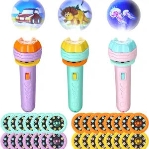 Early Childhood Education Projector Torch Lamp, History Book, Puzzle toys, Sleep History Book, Cognition Before Sleeping 8 Main Sales Children's Lantern - №3