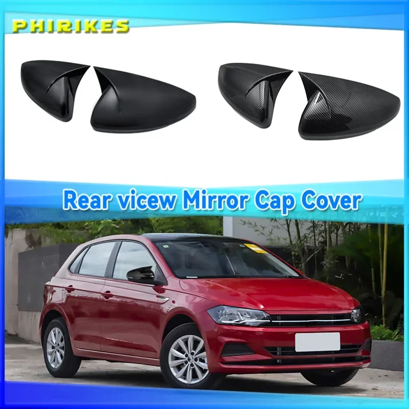 

For VW polo 2019 2020 2021 Rear View Rearview Mirror Cover Side Mirror Shell Cap Trim Add-on Replace