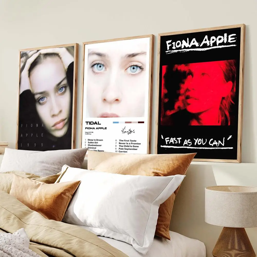 Singer F-Fiona Apple Music Poster Modern Minimalist Wall Art Prints Poster Home Decor Interior Bedroom Living Room