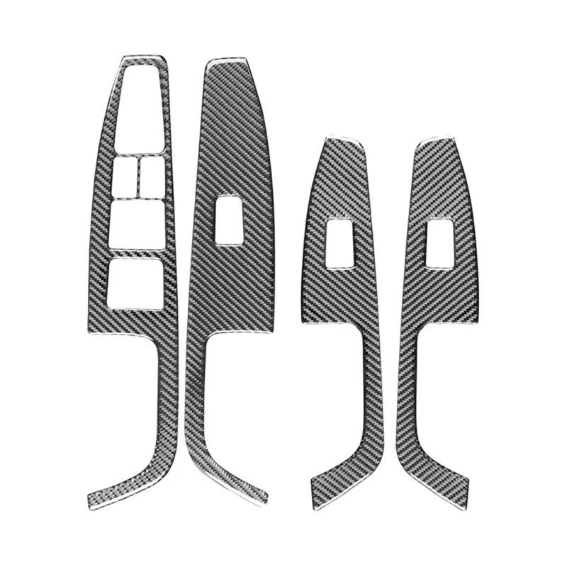 

Мягкое углеродное волокно для Hyundai Elantra 2017 2018 2019 2020, левая панель переключателя окна, накладка, запасные части A