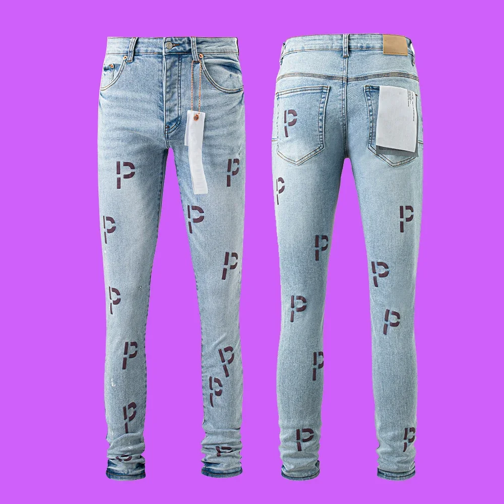 

2024 фиолетовые джинсы roca, брендовые полимерные джинсы с низкой посадкой, женские джинсы в американском стиле, новая мода, трендовые джинсы, мужские брюки