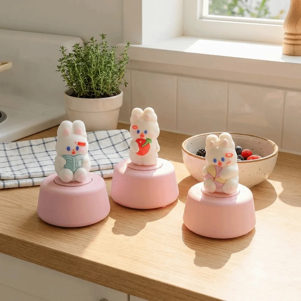 Portable Cute Mechanical Kitchen Timer Practical 60 Minute Rabbit Timer Self Discipline Management Timer Cooking Timer Home Use