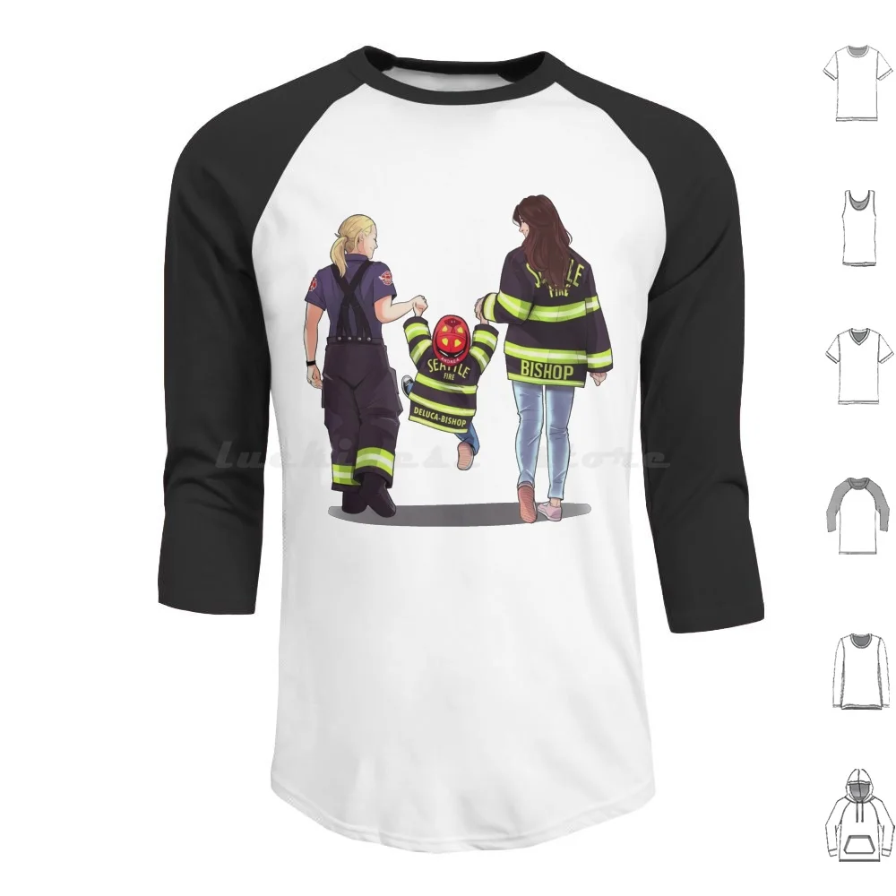 Grace Fire Hoodies Long Sleeve Station 19 Tv Series Fire Department Fire Dept Tv Show Seattle