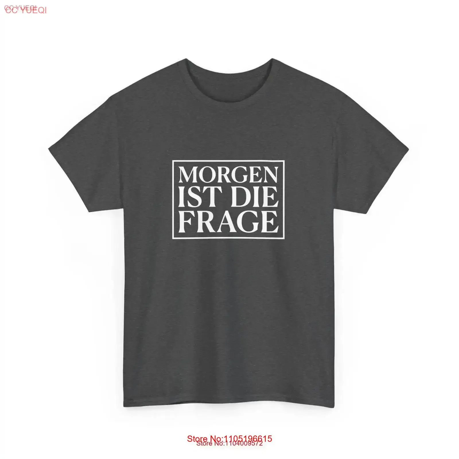 Morgen ist die Frage T Shirt Berlin Techno Clubbing 4 colorways vintage Washed fashion Unisex Casual Stylish Versatile