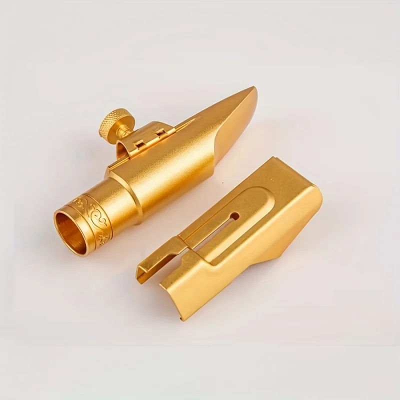 

Professional Alto Saxophone Mouthpiece #6, High End Brass Matte Golden, Jazz Saxophone Metal Mouthpiece Woodwind Accessories