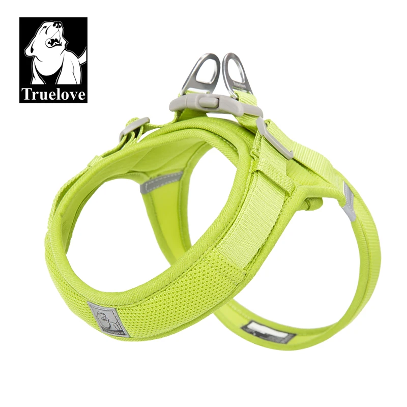 Uprząż dla zwierząt Truelove dla małych i średnich psów oddychająca siatka nylonowa trening na świeżym powietrzu regulowana klatka piersiowa Heavy Duty TLH3013