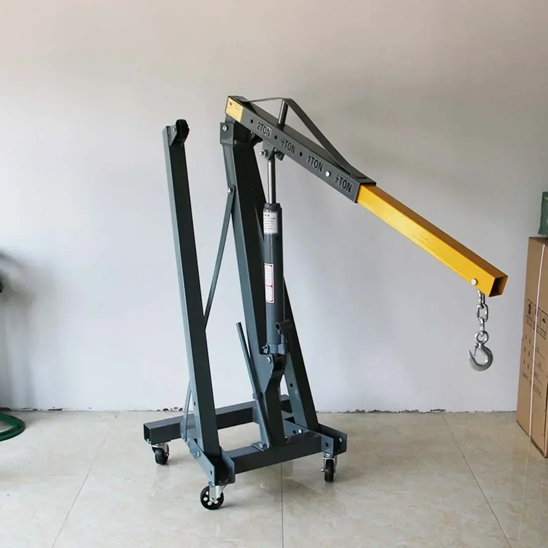 

Sell like hot cakes Folding Small Crane Hydraulic Car Engine Hanger Engine Crane 2 Tons Auto Repair Mobile