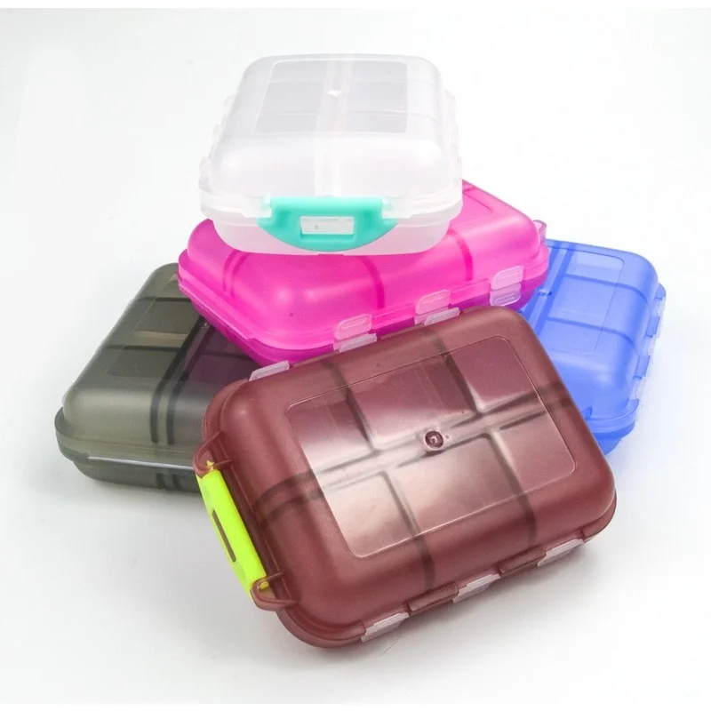 New Travel convenient medicine Pill Box 12 Grids pills dispenser pill organizer Tablet Pillbox Case Container Drug Divider