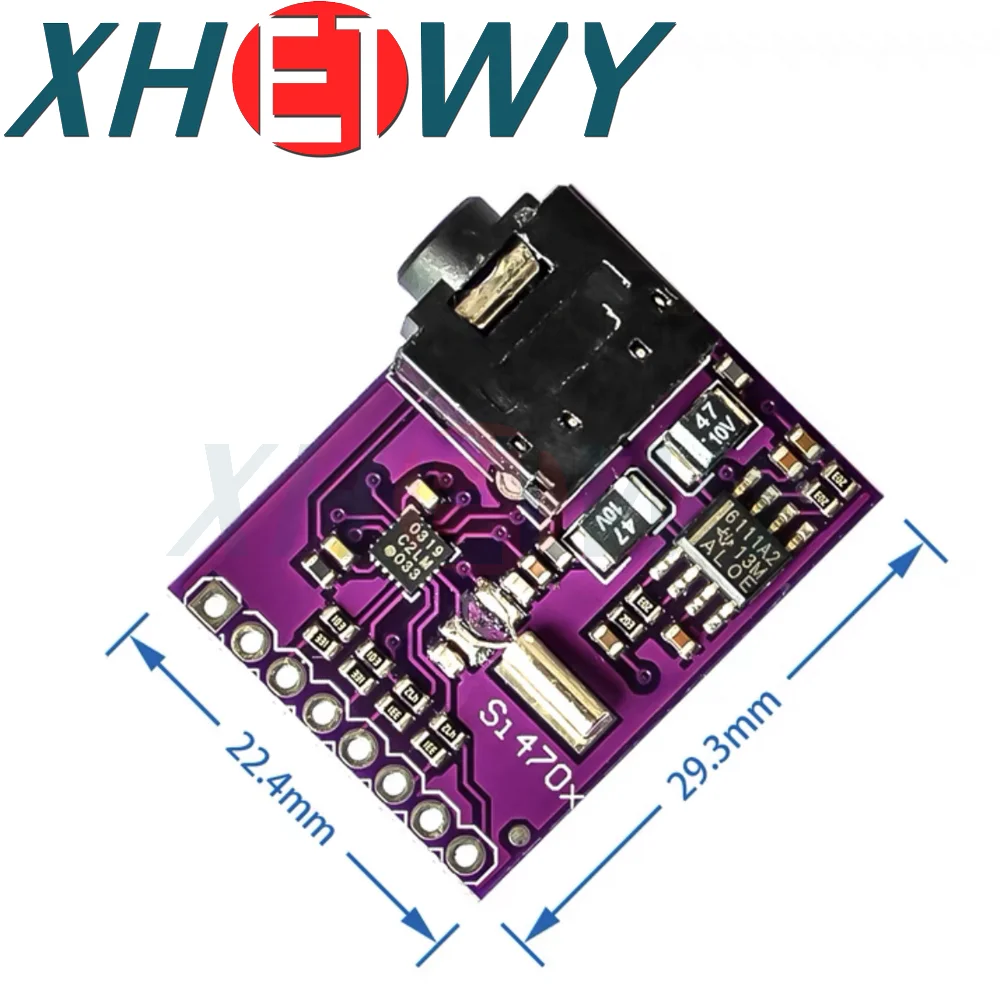 Si4703 FM RDS RBDS Tuner Breakout Board Digital Radio Broadcast Data Processing Module For Arduino AVR ARM PIC With Pins